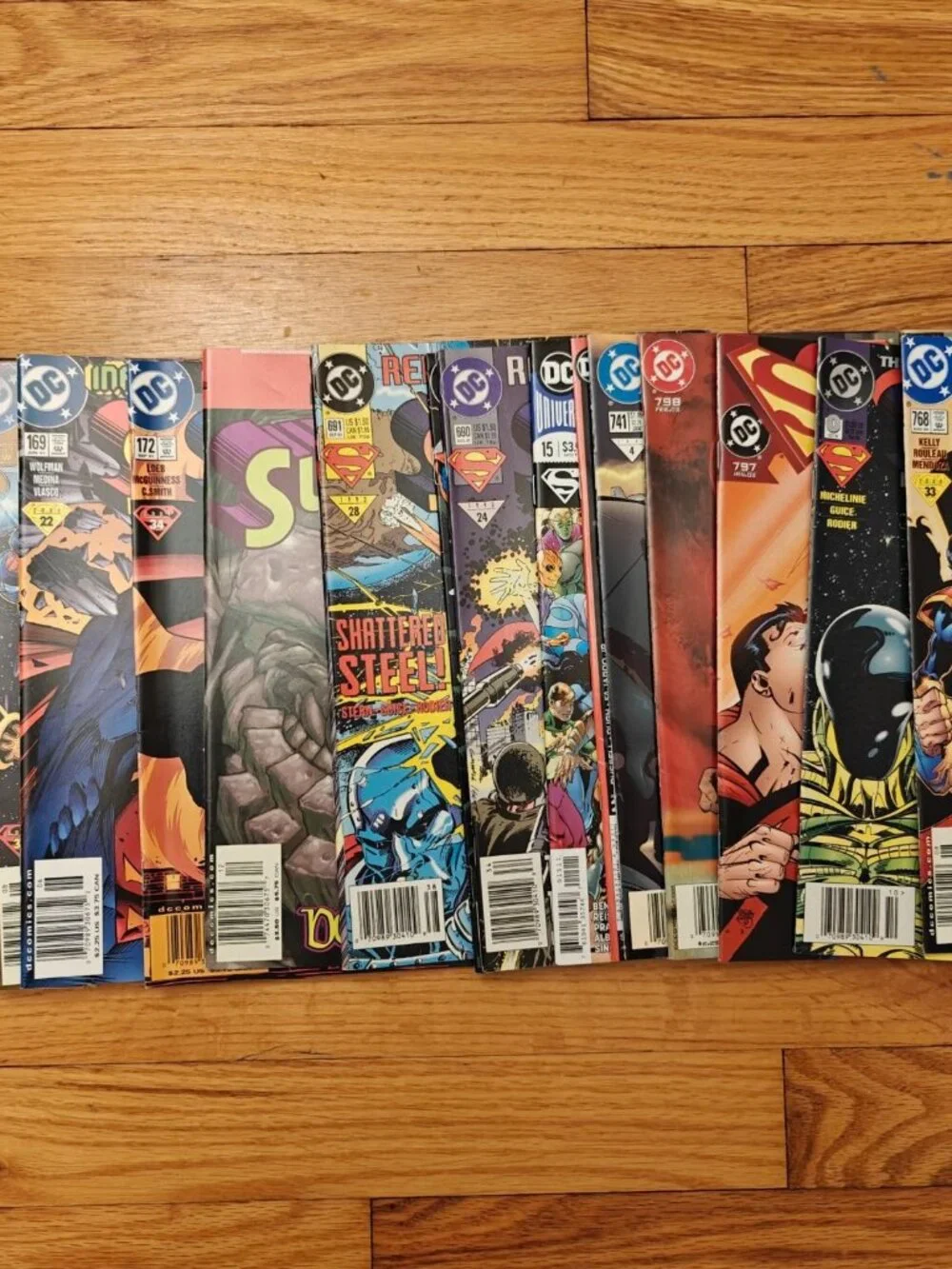 Superman Comics Lot Of 25 Comic Books DC Comics Various Issues Mixed 1990s–2000s